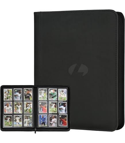 Amazon.com: Trading Card Binder, Premium 9 Pocket 720 Double Sided